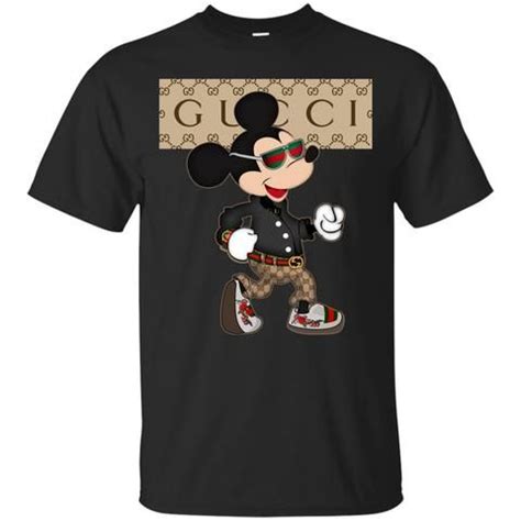 t shirt gucci topolino|gucci logo t shirt.